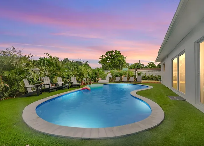 Family 5Br Miami Resort Pool, Sports & Bbq Oasis L04