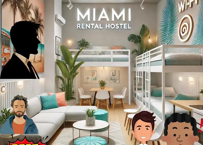 203 Miami Shared Rooms For Men Central Comfortable, Affordable