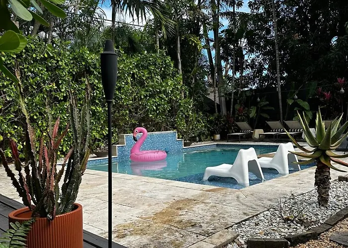 10 Min From Wynwood, Tropical Oasis W Heated Pool