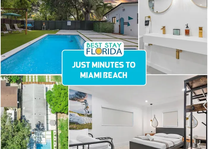 Heart Of Miami W Pool & Close To Beach