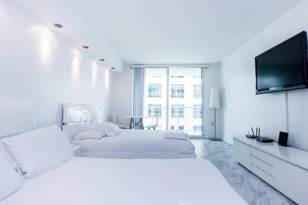 Comfy Studio 2 Queen Beds At Brickell, Free Parking Apartment Miami