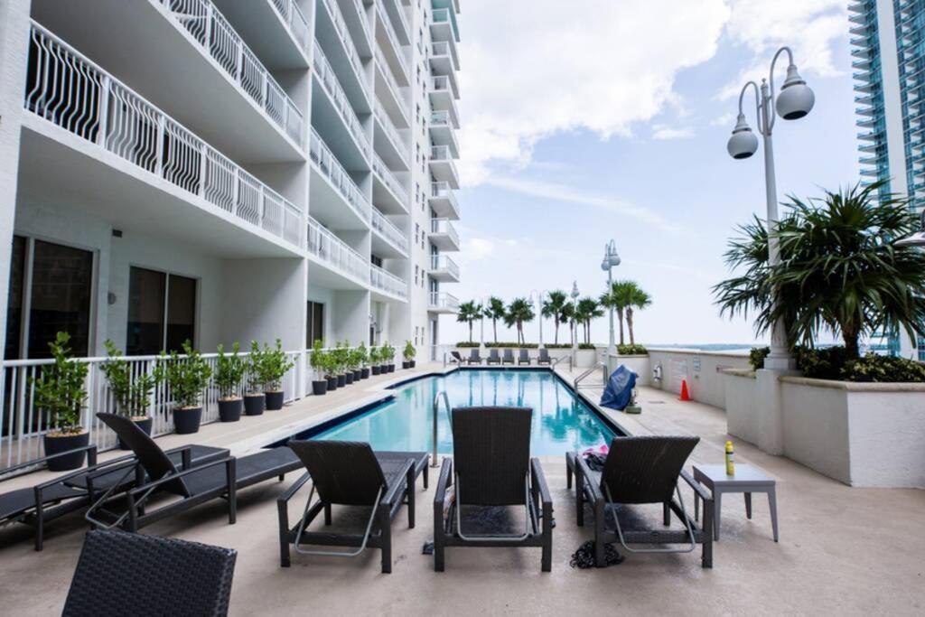 Apartment Comfy Studio 2 Queen Beds At Brickell, Free Parking
