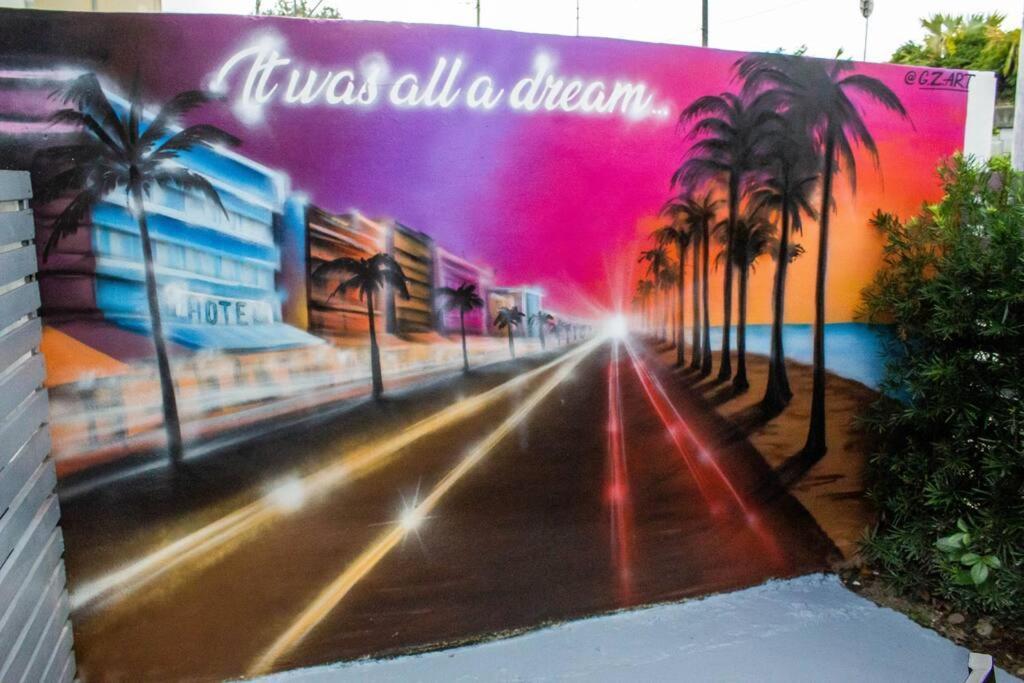 Vakantiehuis Unique Art Escape W/ Hottub, Arcade & Murals Miami