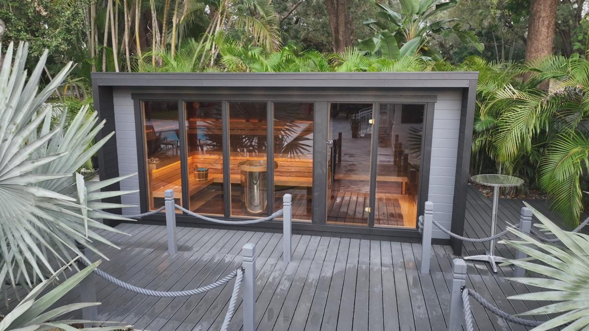 With Outdoor Sauna, Outdoor Bar And Pergola With Games Miami