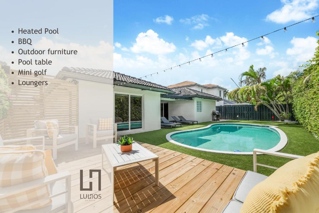 Deluxe House W 5br Mini Golf & Heated Pool L62 Vakantiehuis Miami
