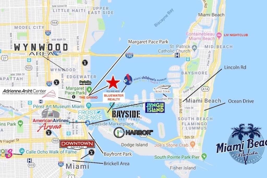 Cloud Nine! Direct Water Views Of Bay & Ocean! Apartment Miami