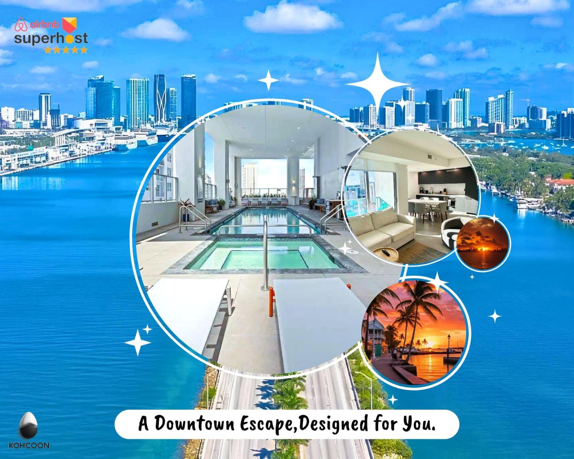 Rare Corner Unit Private Terrace & Sunset Views * Miami
