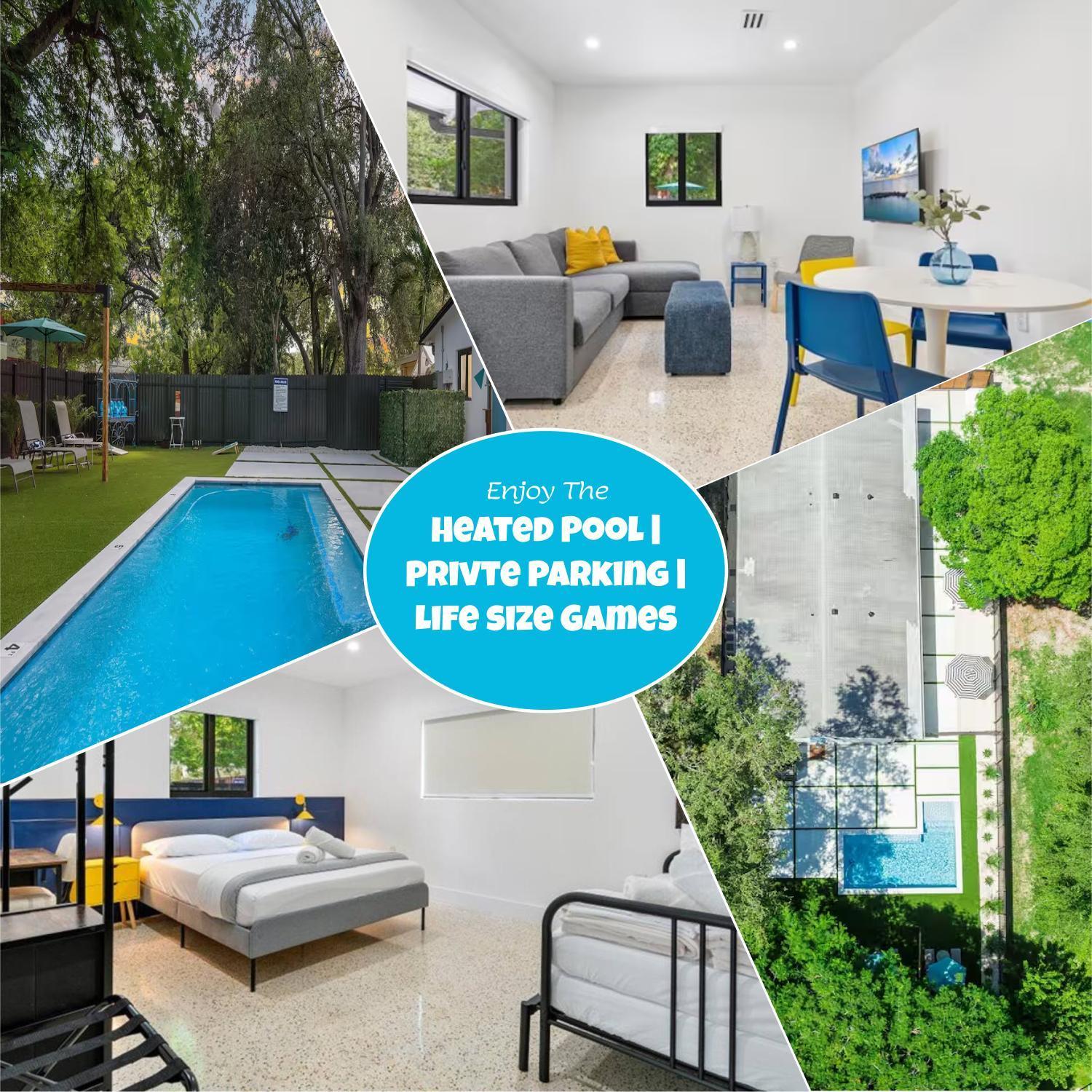 Cozy Getaway Heated Pool & Sun Loungers * Miami